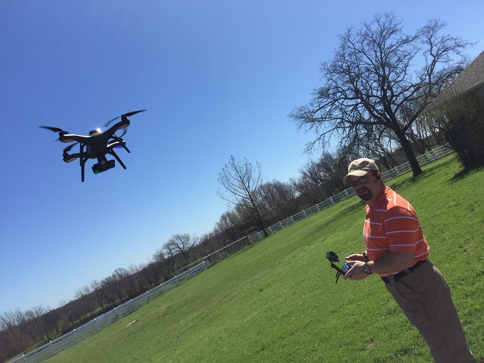 Kelly Wilson Southern OK Realty droning a property