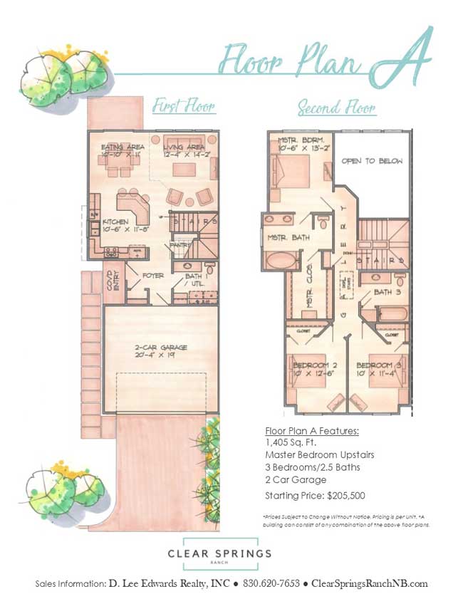 Home Floor Plans Clear Springs Ranch New Braunfels Tx