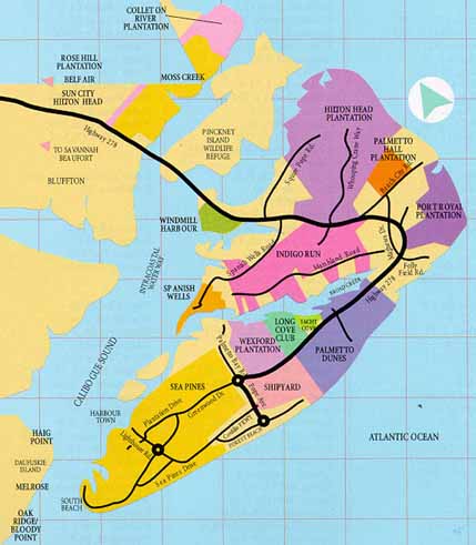 hilton head zip code map Hilton Head Island Map hilton head zip code map