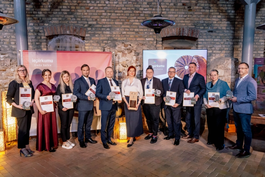 Iepirkumu gada balvas 2026 laureāti. Foto: Lauris Vīksne