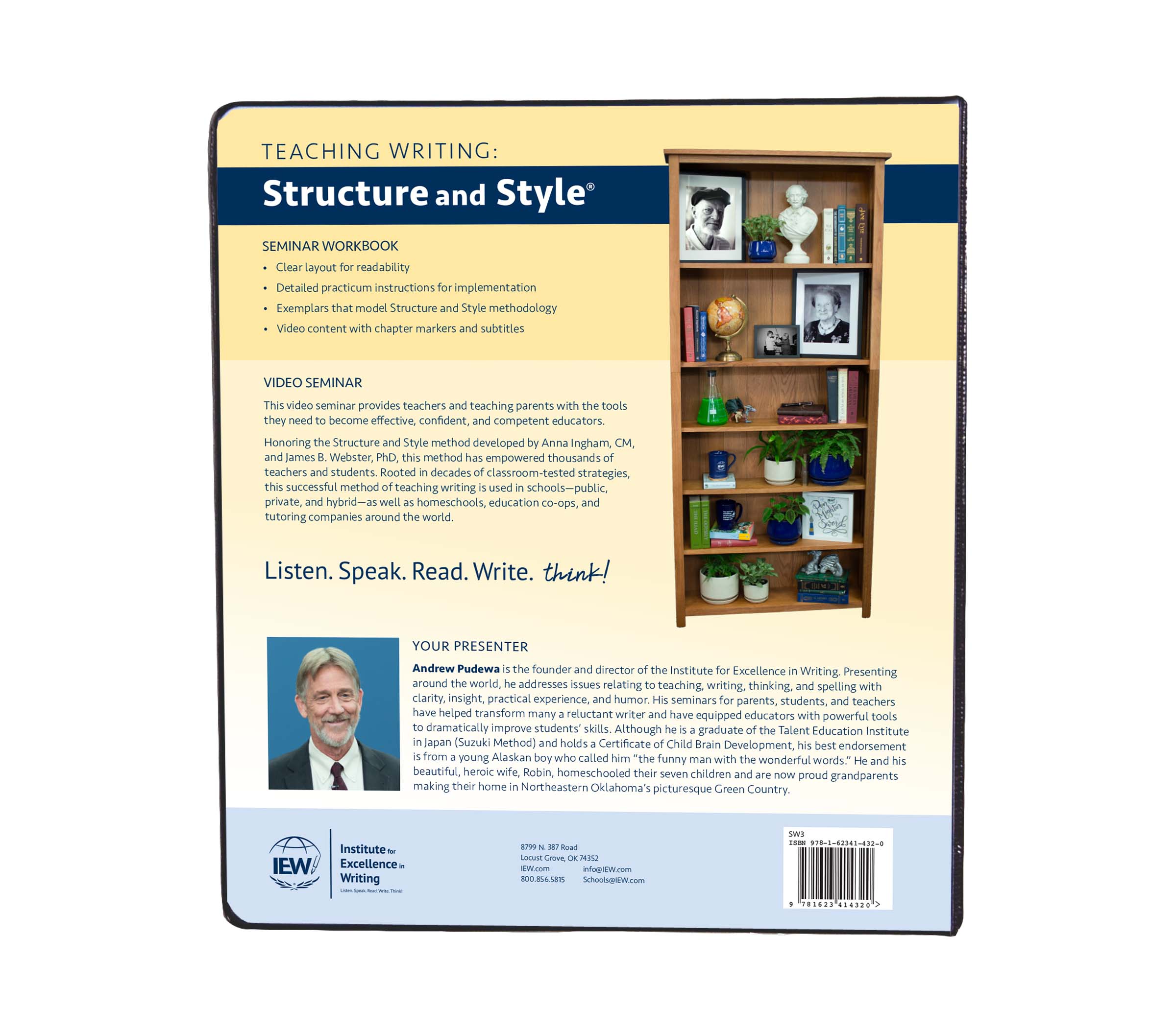 Teaching Writing: Structure and Style®, Third Edition [Seminar Workbook] UNAVAILABLE
