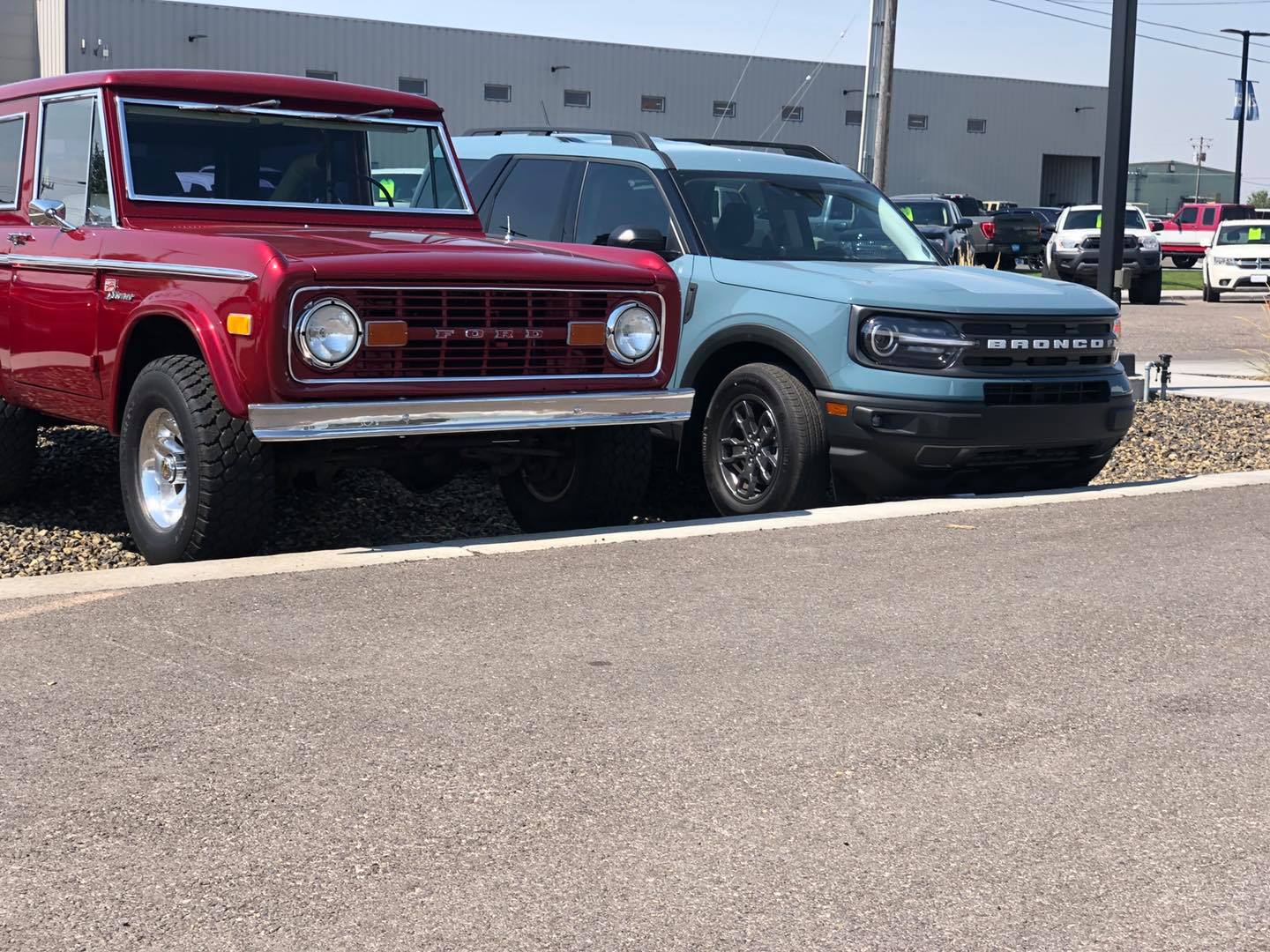 Old Ford Bronco and New Ford Bronco