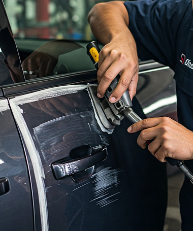 Car door scratch repair