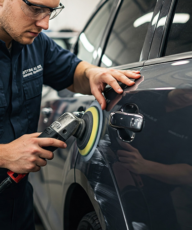 Minor car scratch repair repair