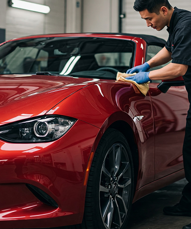 Presale exterior car cleanup