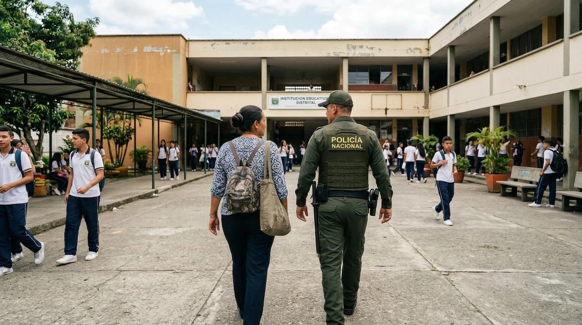 Tras incidente con arma en colegio de Medellín,  docente solicitó traslado y se reforzó su seguridad. Seguimiento a la noticia.