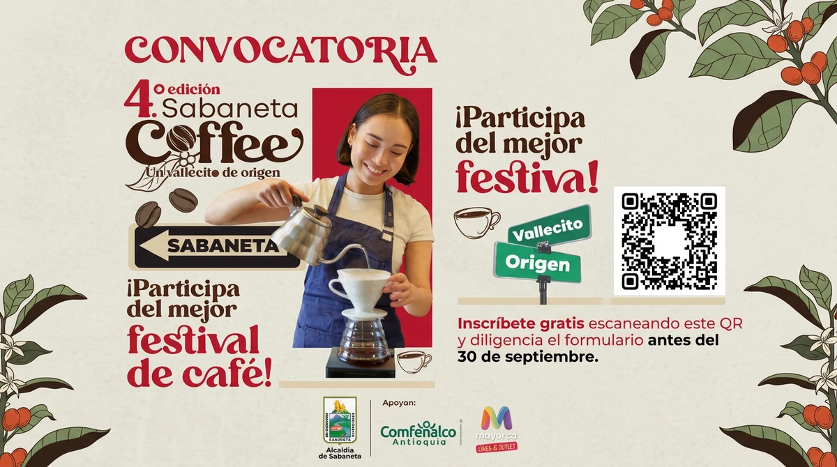 Sabaneta Coffee abre inscripciones para su cuarta edición, un homenaje al café y la cultura local