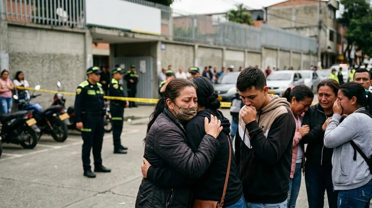 Falleció joven involucrado en tiroteo escolar en Medellín