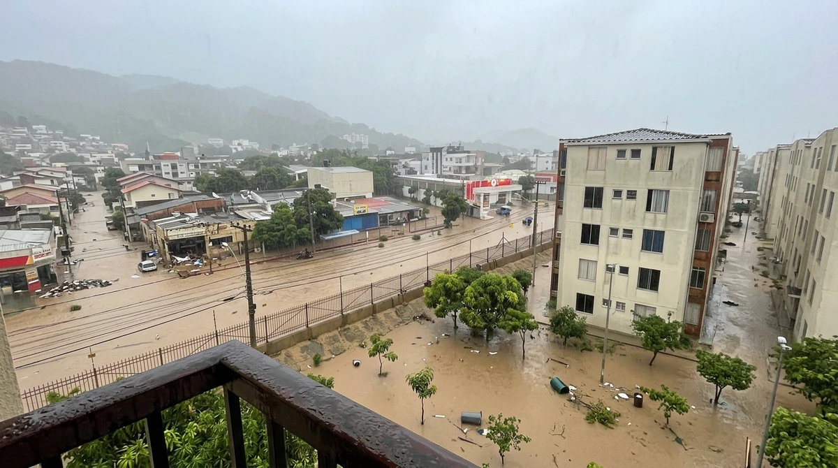 Fuerte aguacero inunda Santa Marta y genera alertas fluviales
