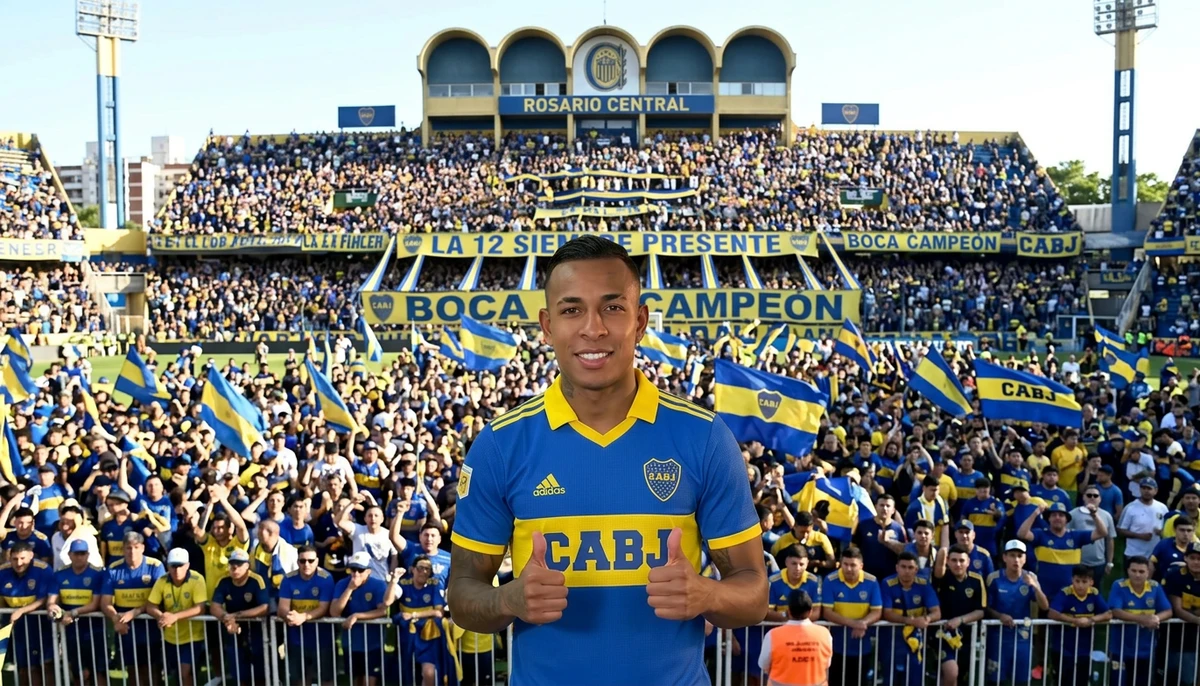Sebastián Villa avanzó en el barco del puerto de La Boca 