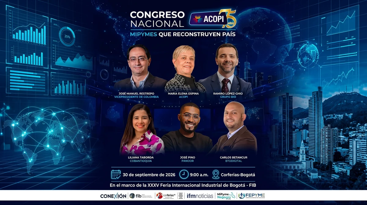 ACOPI abrirá en minutos en Bogotá su Congreso Nacional por sus 75 años