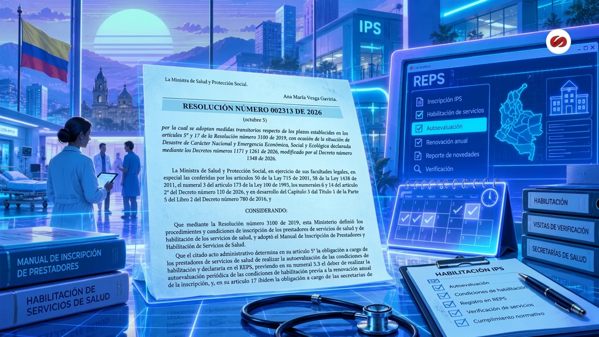 Minsalud amplía plazos de habilitación para las IPS de 16 departamentos tras el terremoto de agosto