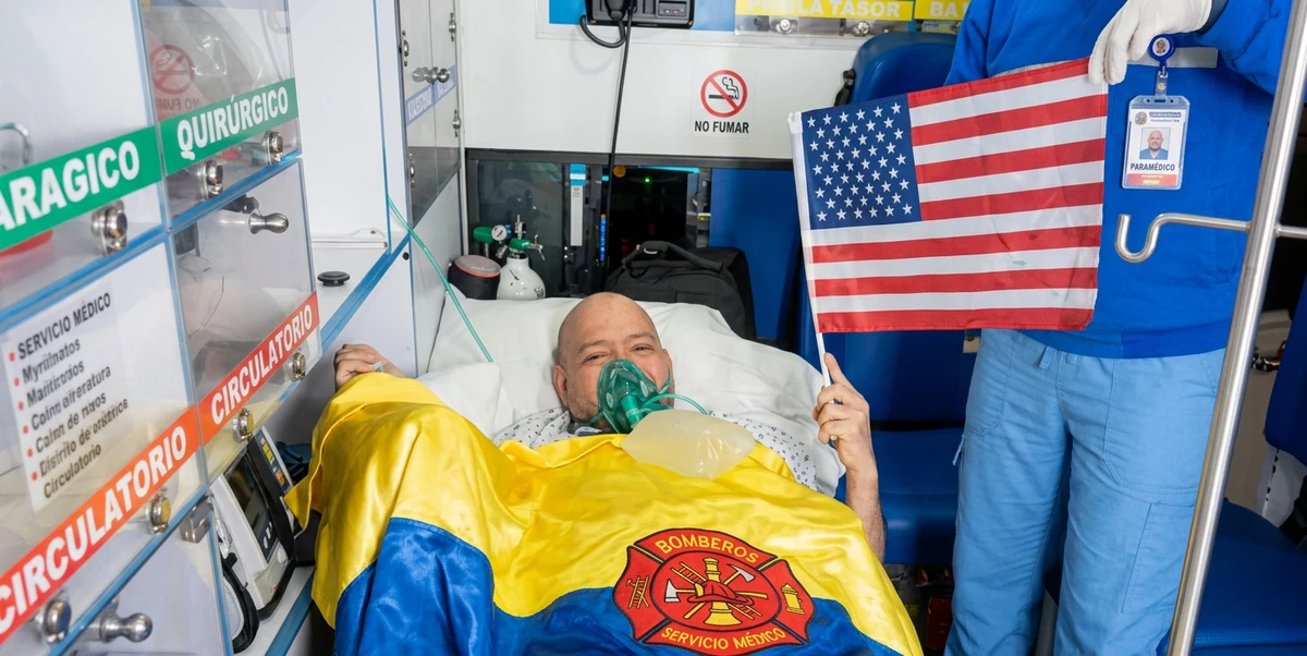 "Bienvenido a la Patria Milagro": Henry Camargo, el exsoldado que pidió ayuda al presidente, ya está en el Hospital Militar tras volver de Nueva York