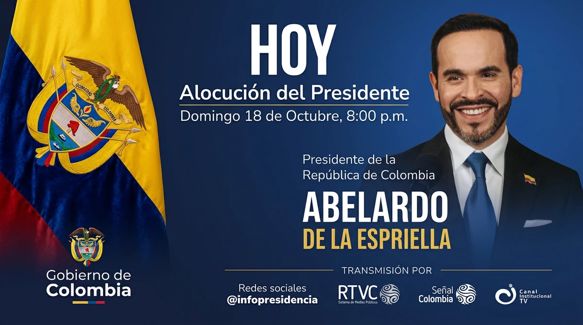 El presidente De La Espriella convoca a una nueva alocución este domingo a las 8:00 p. m., tras una semana de protestas y su visita a San Andrés