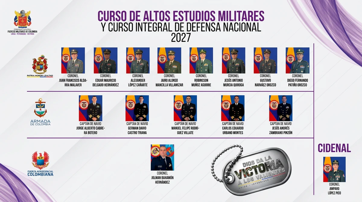 Cónclave militar: las Fuerzas Militares escogieron a los 15 oficiales que podrán llegar a generales y contraalmirantes
