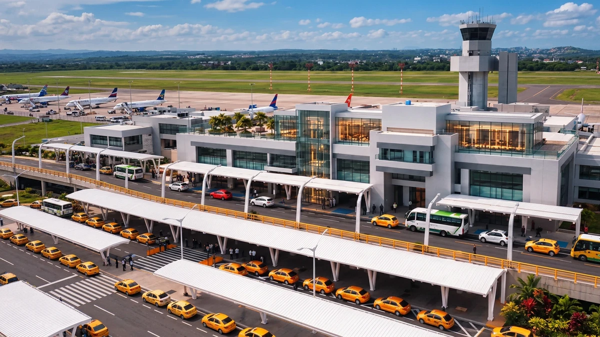 De la Espriella recorrió las obras del aeropuerto Ernesto Cortissoz: "Esto va a quedar espectacular"