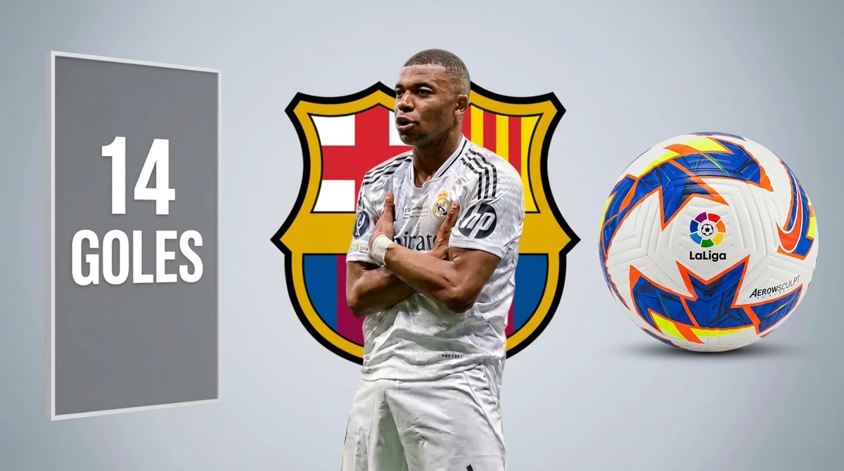 Kylian Mbappé ratificó su dominio goleador frente al Barcelona en el clásico español