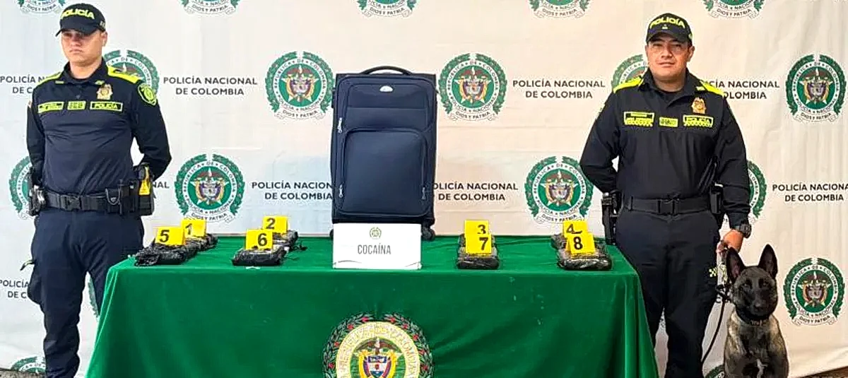 Incautan cargamento de cocaína con dispositivos GPS en el aeropuerto El Dorado