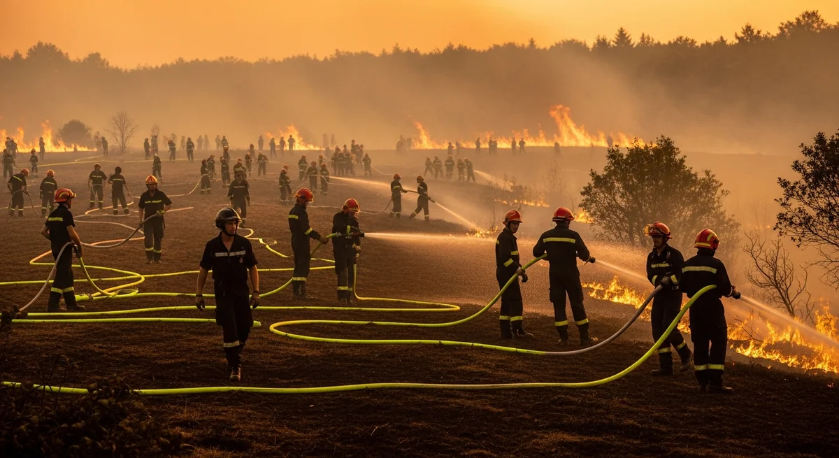 Francia despliega 850 bomberos en Fontainebleau y suma 59 detenidos por incendios provocados