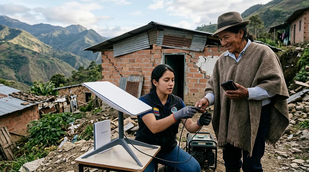 Starlink de Elon Musk dará internet gratuito a zonas afectadas por el terremoto en Colombia