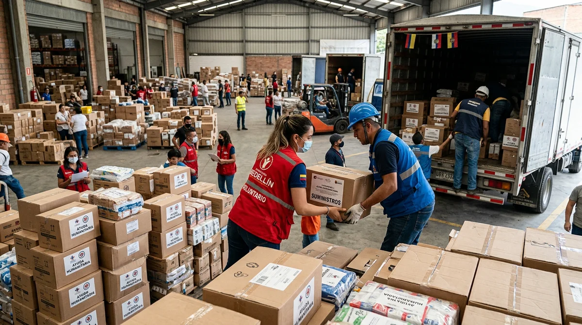 Medellín movilizó $6.000 millones y 31 toneladas de ayudas para damnificados por el terremoto
