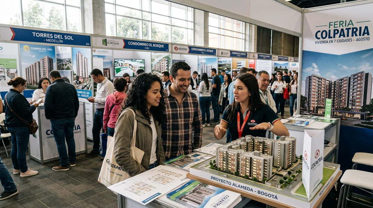 Feria Colpatria reúne 44 proyectos de vivienda en siete ciudades durante agosto