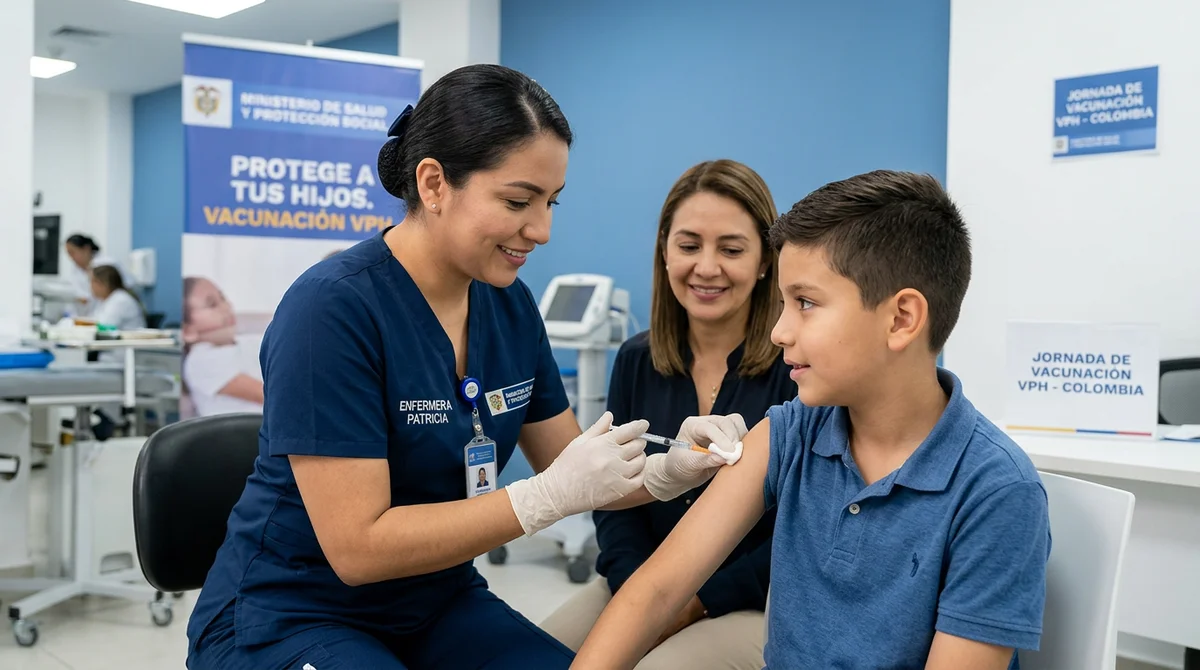 Jornada de vacunación contra el VPH busca proteger a niños y adolescentes en Colombia