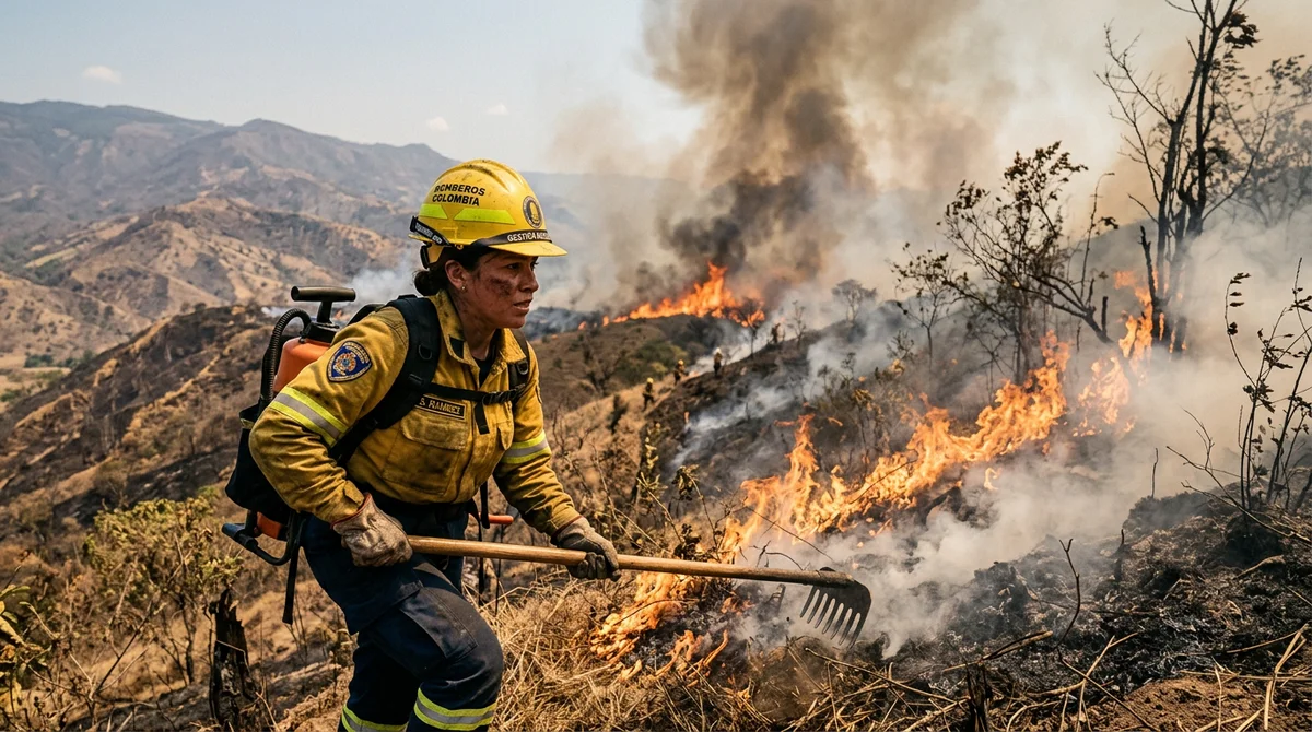 Colombia en Alerta Roja. Veranillo y Proyecciones Climáticas Disparan el Riesgo de Incendios Forestales