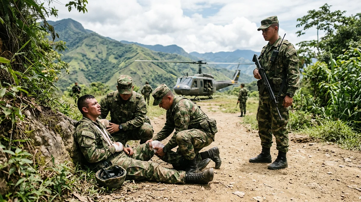 Cuatro militares heridos en Briceño, Antioquia