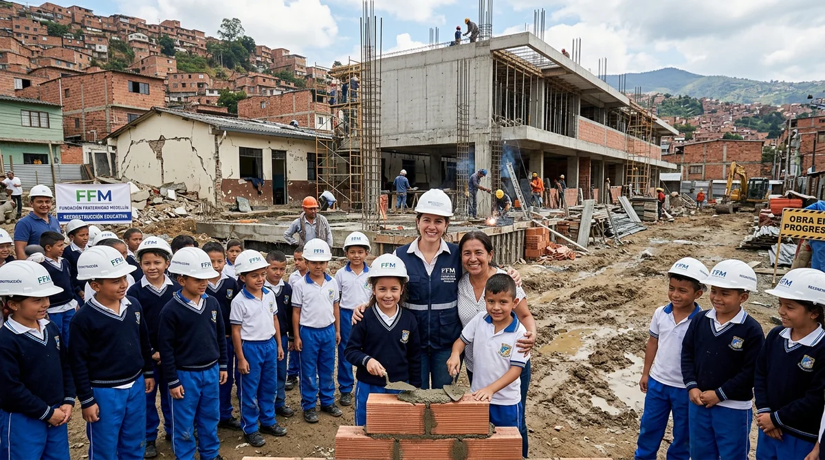 Fundación Fraternidad Medellín destinó millonaria inversión para reconstrucción educativa tras sismo