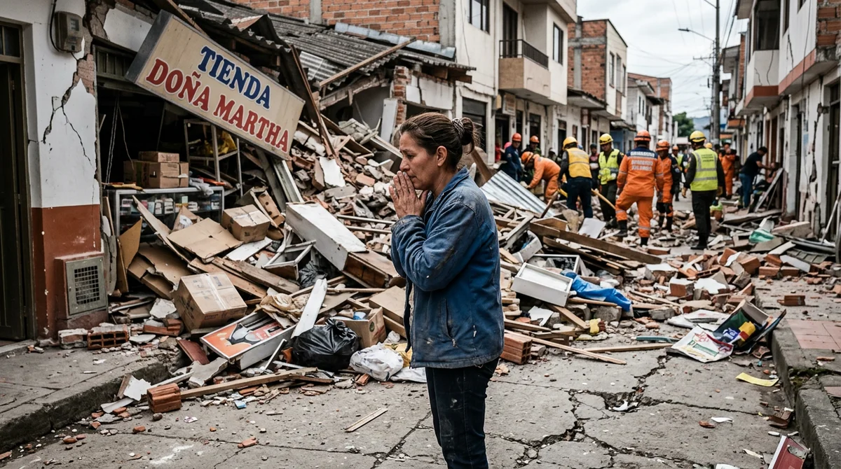 Impacto devastador. Cerca de 40.000 empresas fueron afectadas por el terremoto en Colombia