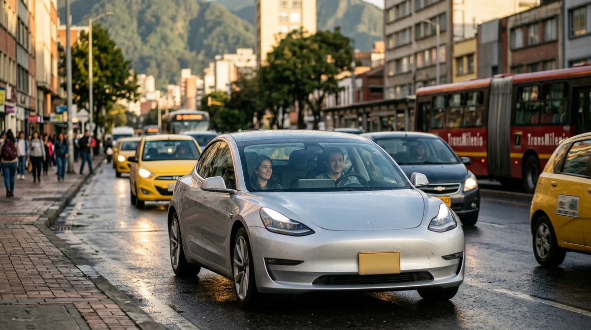 Colombia avanza hacia el carro eléctrico. El tesla model lidera las ventas de vehículos nuevos en colombia durante agosto