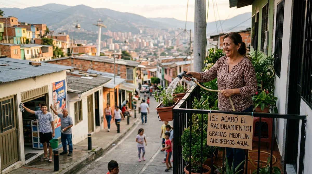 EPM suspende racionamiento de agua y apuesta por el ahorro ciudadano en Medellín

