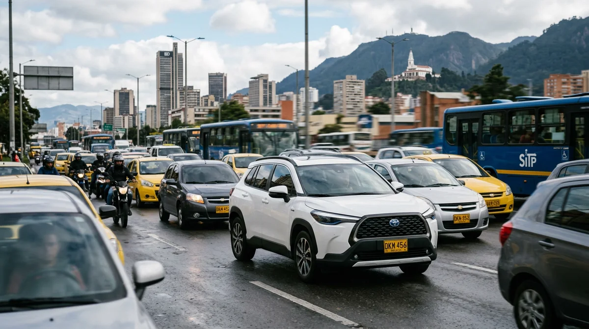 El futuro incierto de la exención de pico y placa para vehículos híbridos en Bogotá