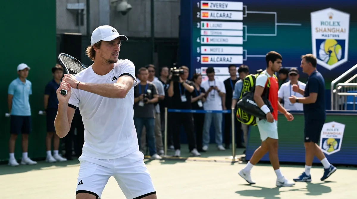 Shanghái abre sin Sinner: Zverev y Alcaraz lideran un cuadro con Djokovic en la misma mitad que el alemán