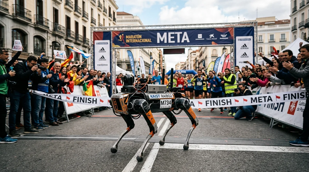Un robot de cuatro patas completa una maratón con una sola carga de batería