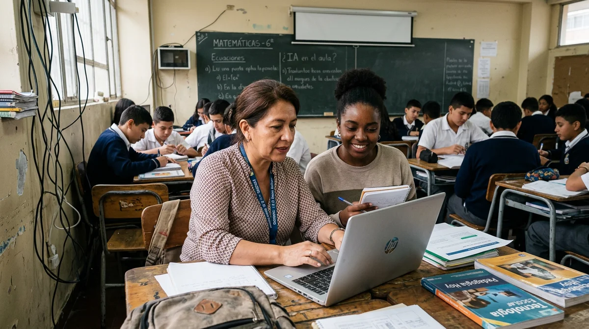 Más de la mitad de los docentes colombianos ya usa inteligencia artificial, pero la falta de infraestructura frena su alcance