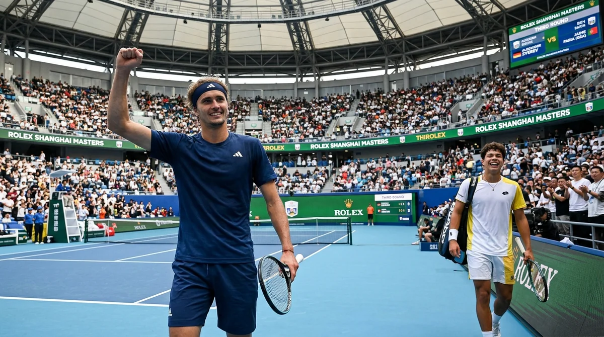 Zverev avanza en Shanghái y Gea sorprende a Shelton en la tercera ronda