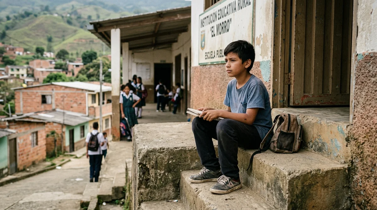 Casi un millón de jóvenes de 11 a 14 años está fuera de la secundaria en Colombia, según un nuevo monitor territorial