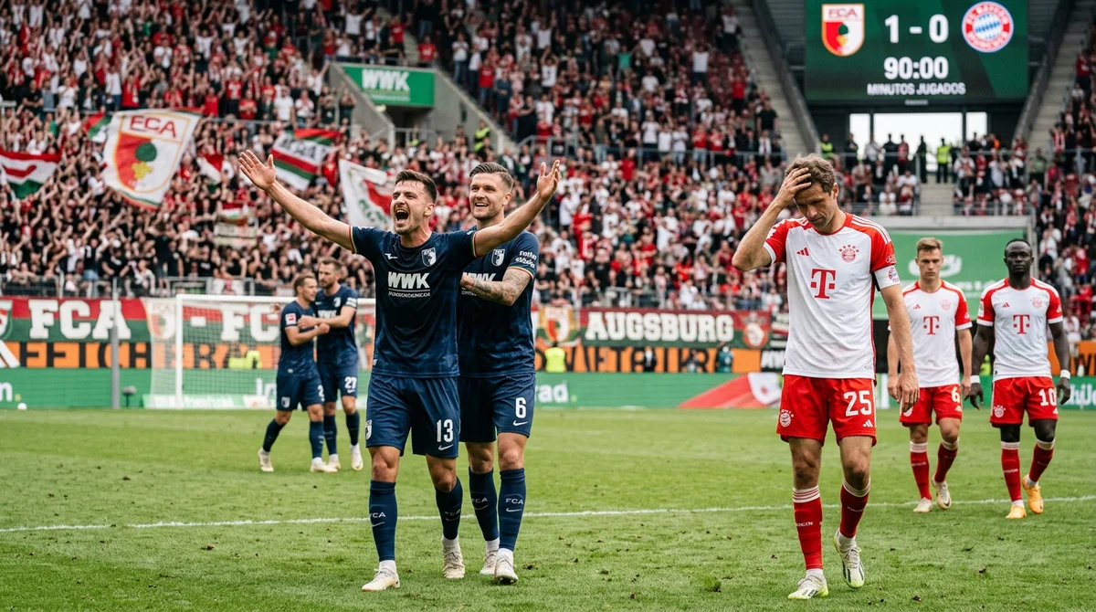 Bayern tropieza en Augsburgo y el Dortmund lidera la Bundesliga tras una quinta jornada de goles y sorpresas
