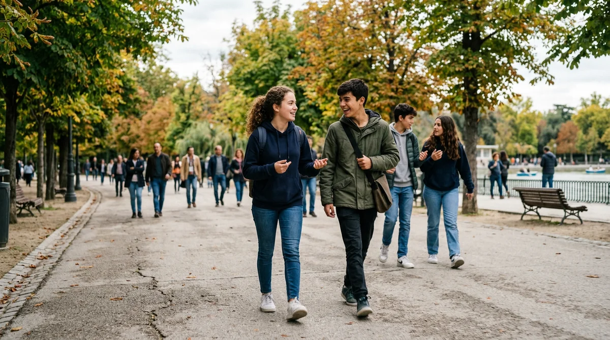 Jóvenes a caminar. Más pasos al día, menos problemas emocionales: lo que muestra un estudio con más de 5.500 adolescentes