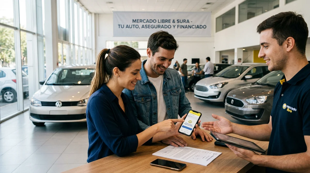 Financiación y seguros a un clic: La nueva apuesta de Mercado Libre y SURA para el sector automotor