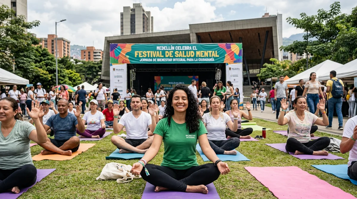 Medellín celebra el Festival de Salud Mental con una jornada de bienestar integral para la ciudadanía
