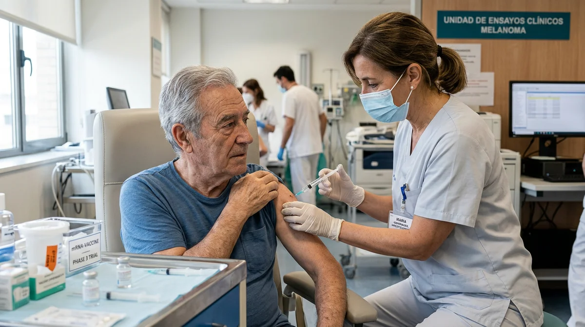 Una vacuna personalizada de ARNm contra el cáncer reduce en 42 % el riesgo de que el melanoma regrese, según un ensayo de fase 3
