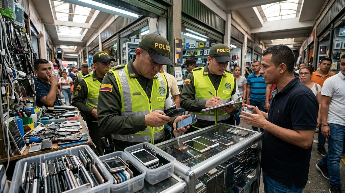Medellín endurece los controles en El Ópera para cortar el mercado de celulares robados