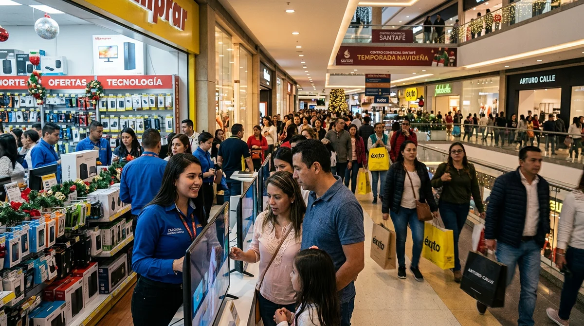 El comercio colombiano enciende motores para la temporada de fin de año entre contrataciones y señales mixtas