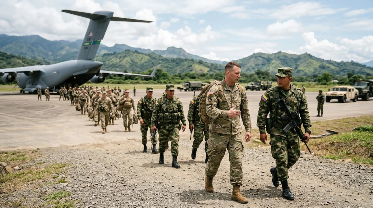 Inició el fortalecimiento de la cooperación militar EE.UU - Colombia. 300 soldados americanos llegan al país para ejercicios conjuntos y adiestramiento.