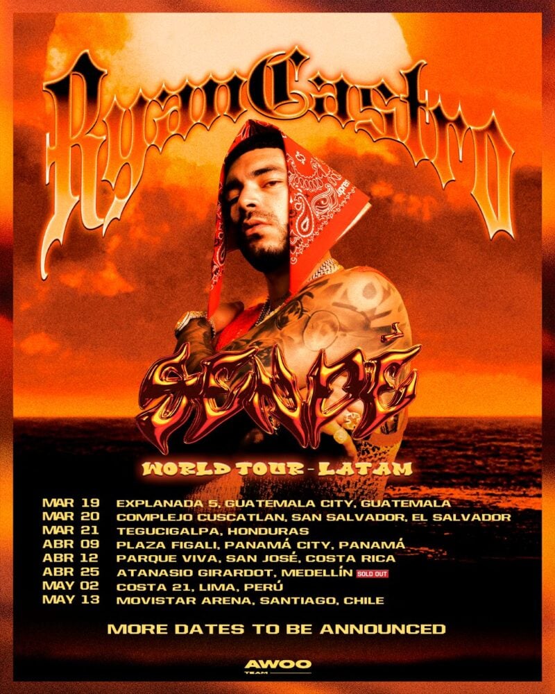 “La Villa”, de Ryan Castro, llegó al primer lugar en las listas de radio general y popular de México