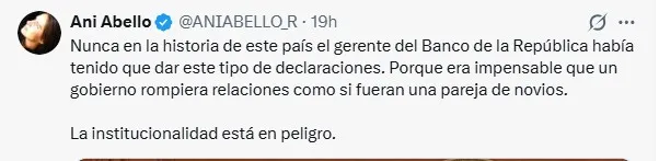 Exministros y dirigentes reaccionaron al choque entre Gobierno y BanRep tras decisión de tasas