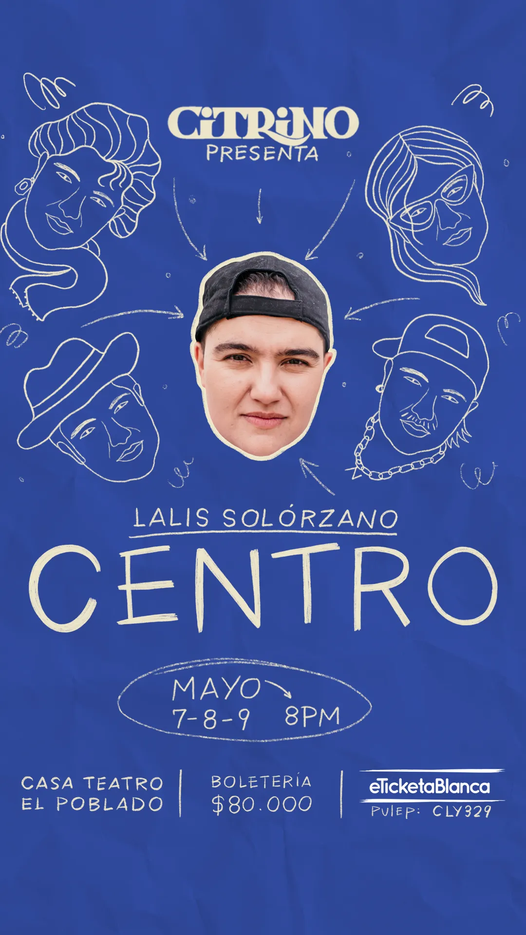 AGÉNDESE: Lalis Solórzano estrena “Centro” en Medellín con funciones programadas del 7 al 9 de mayo en Casa Teatro El Poblado